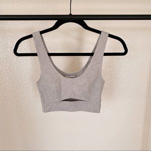 Aritzia cute tank bra top grey XS